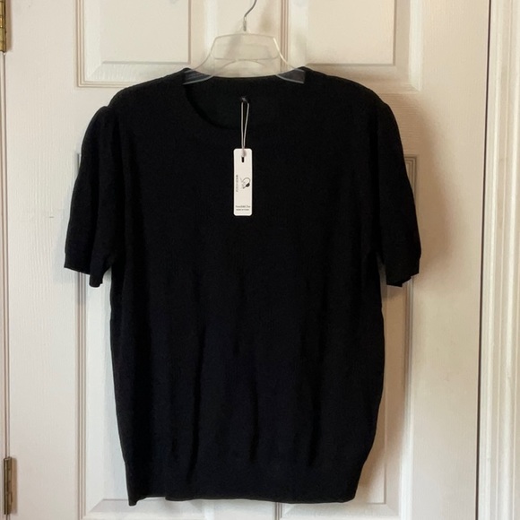 Arch & Cloz Women Crew Neck Short Sleeve Pullover Knitted Sweater Size X-Large - Picture 1 of 14